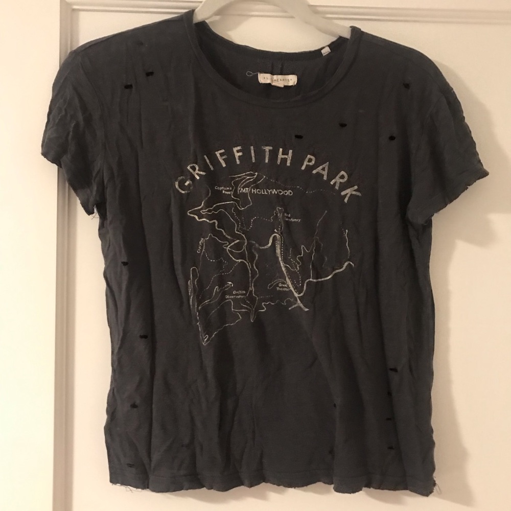 PAC Sun LA Hearts distressed T size Small